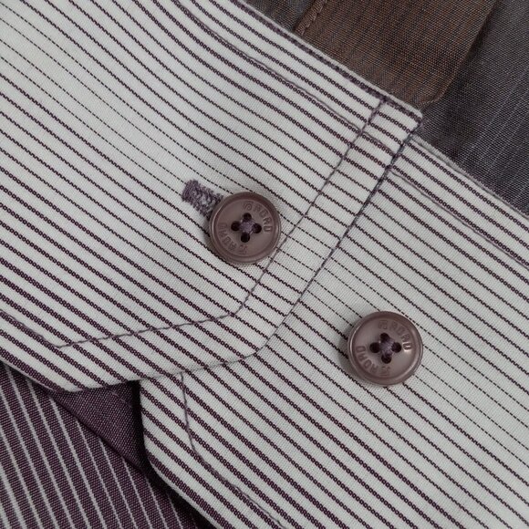 Road Apparel Shirt Men's Medium Designer Button Up Long Sleeve Business Office - Picture 13 of 16